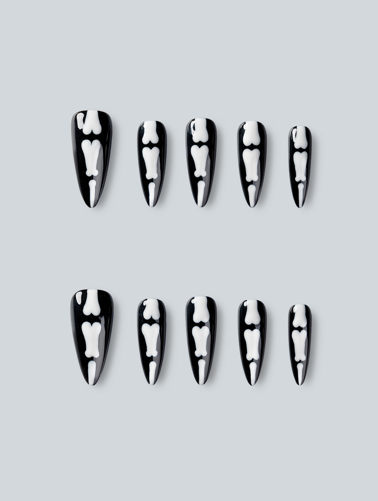 Skeleton Bone X-Ray Press-On Nails