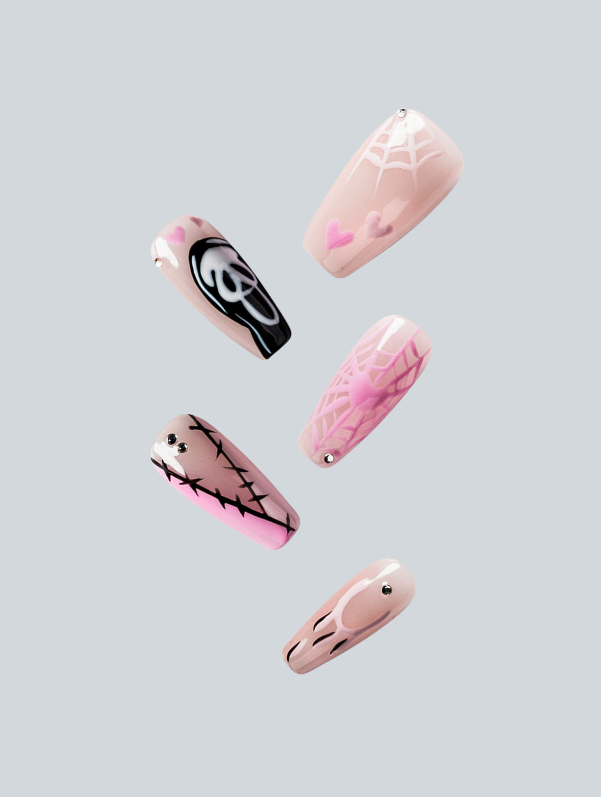 Pink Scream Queen Press-On Nails