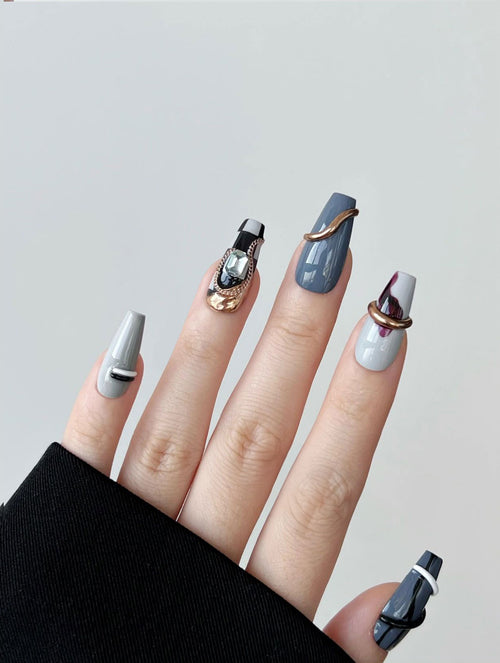 3D Animal Print Handmade Press-on