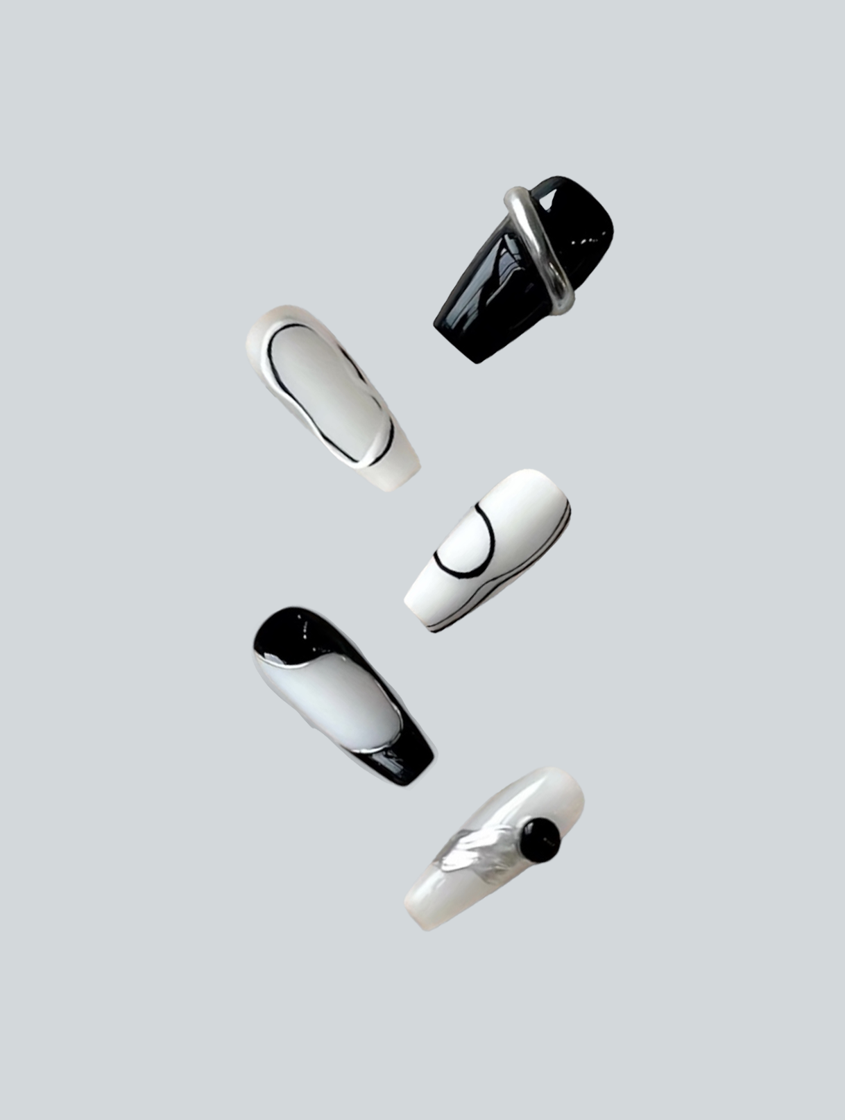 3D Bland and White Elegant Print