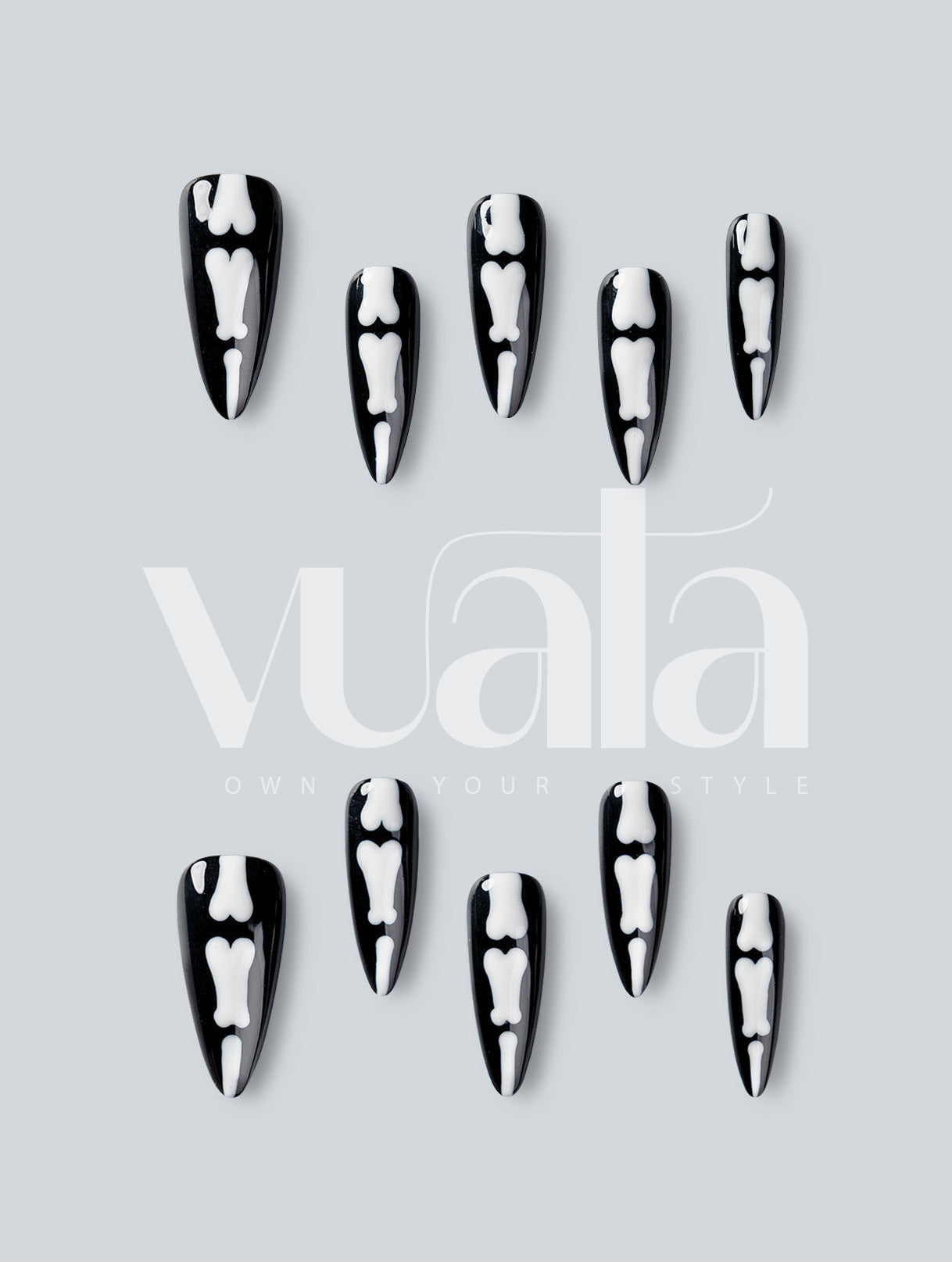 Skeleton Bone X-Ray Press-On Nails