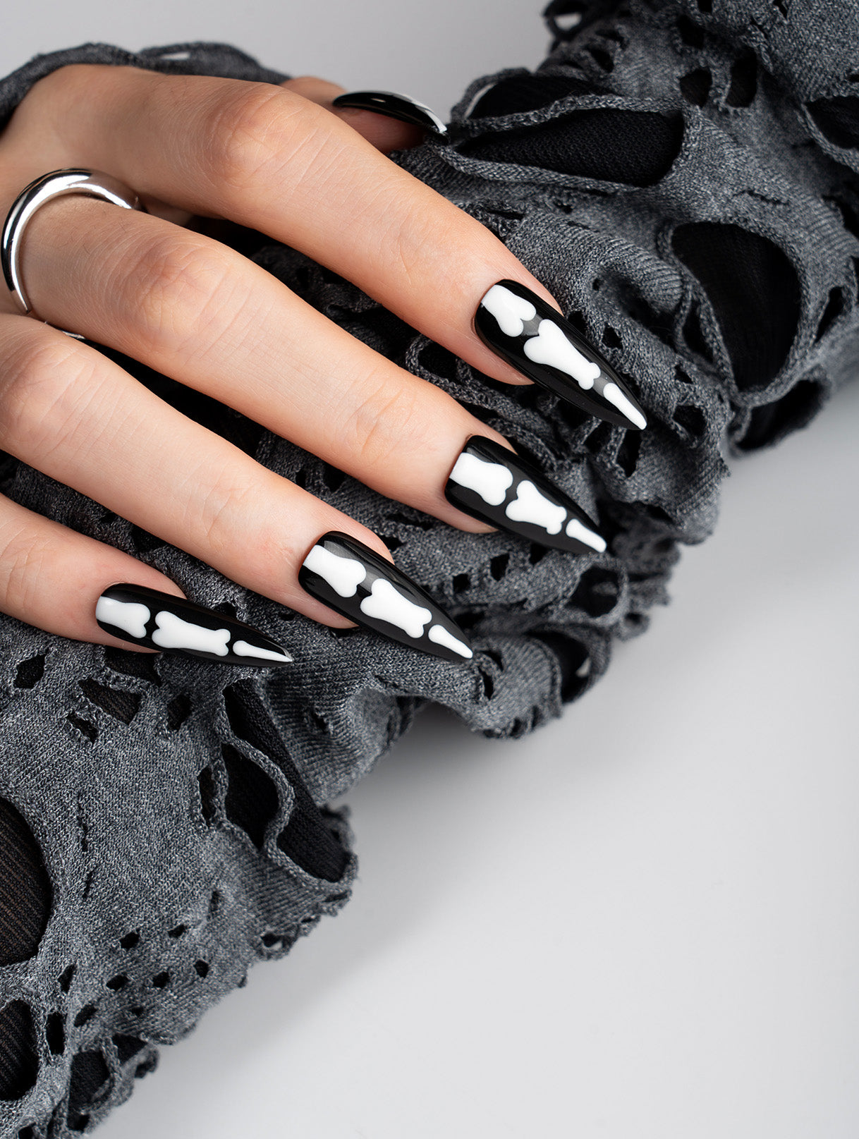 Skeleton Bone X-Ray Press-On Nails