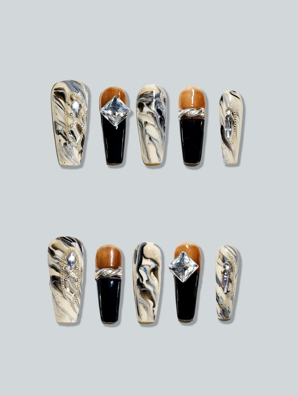 Coffee Marble with Diamond